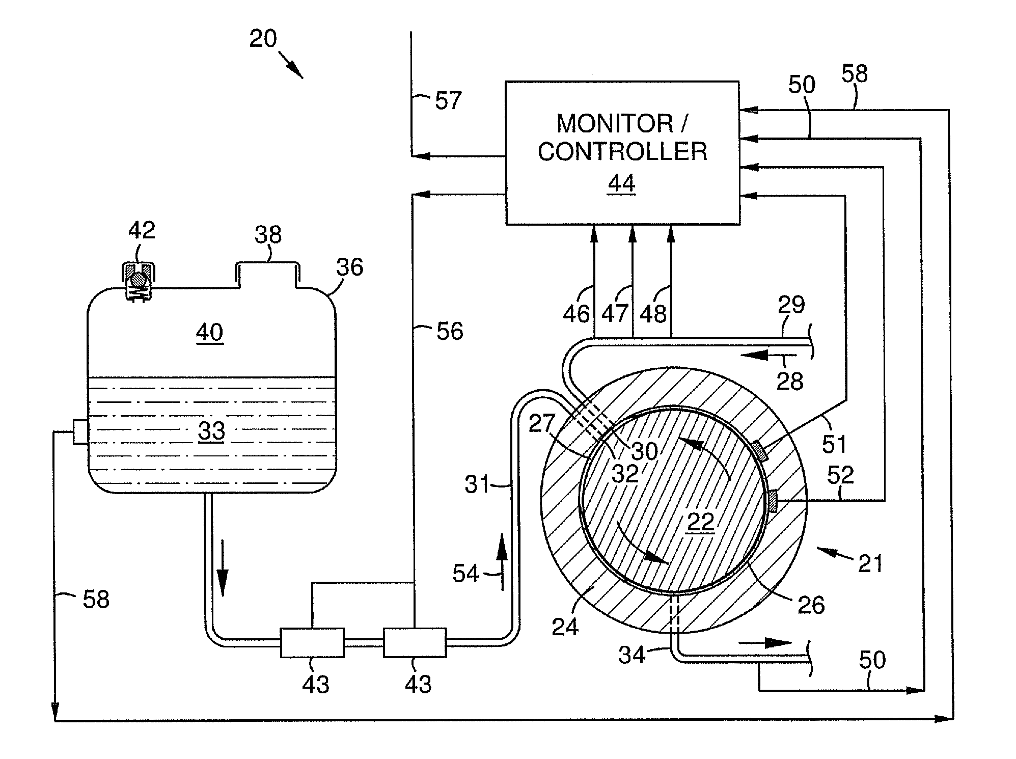 Backup Lubrication System For A Rotor Bearing