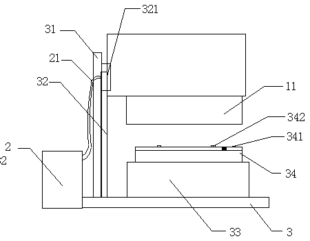 Buffer device with punching ejection for vehicle body punching machine