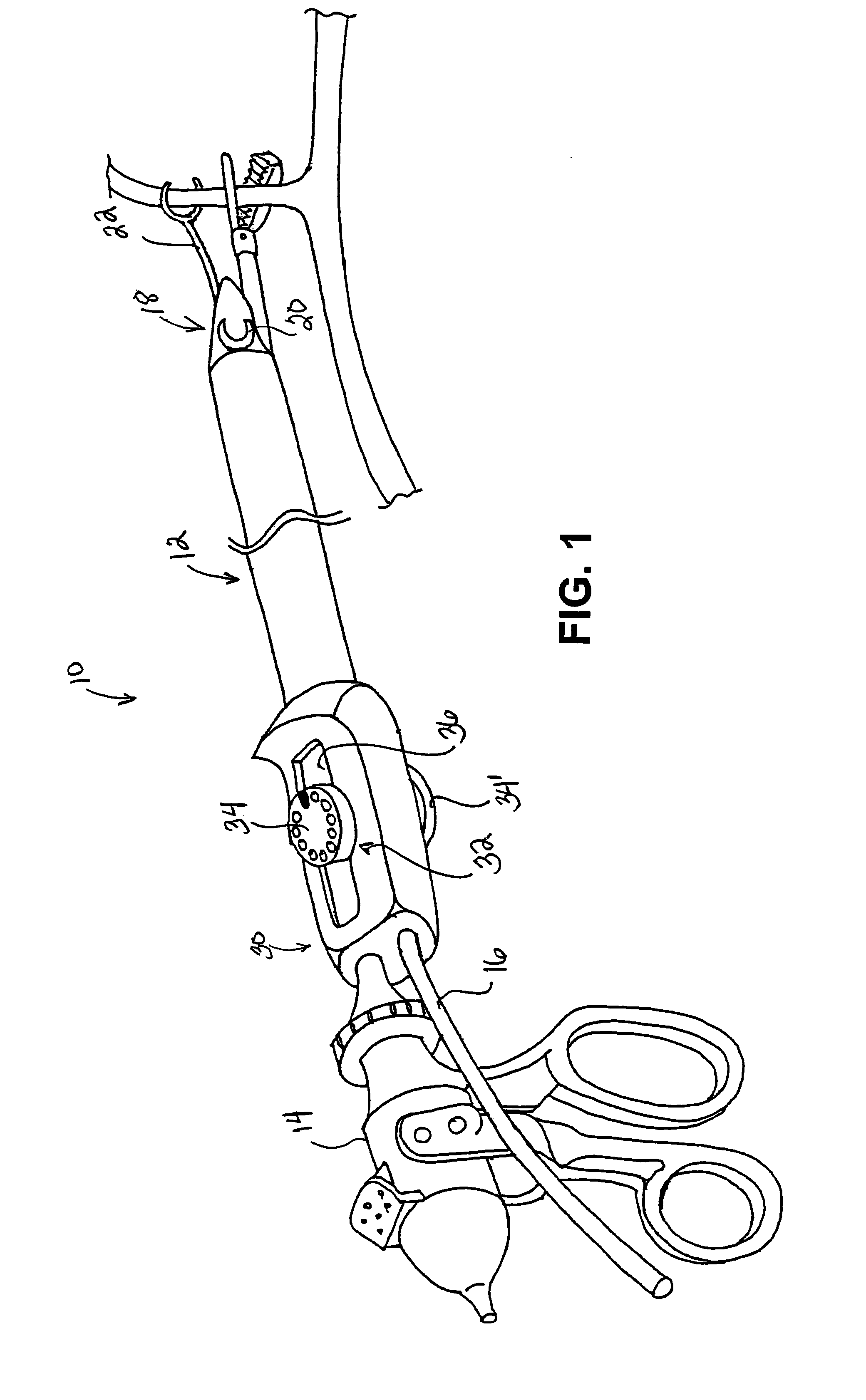 Vein dissector, cauterizing and ligating apparatus for endoscopic harvesting of blood vessels