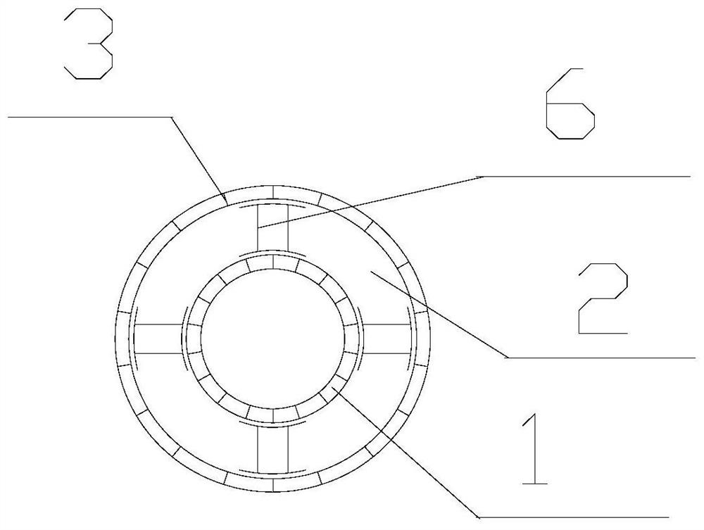 Pipeline hole shockproof structure