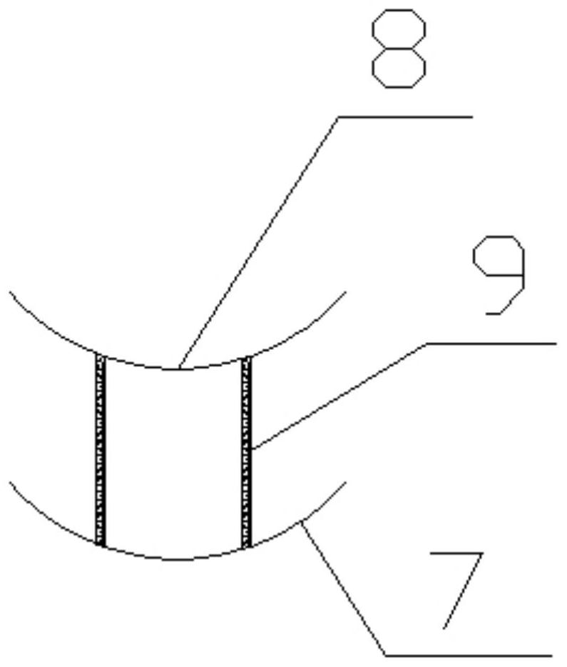 Pipeline hole shockproof structure