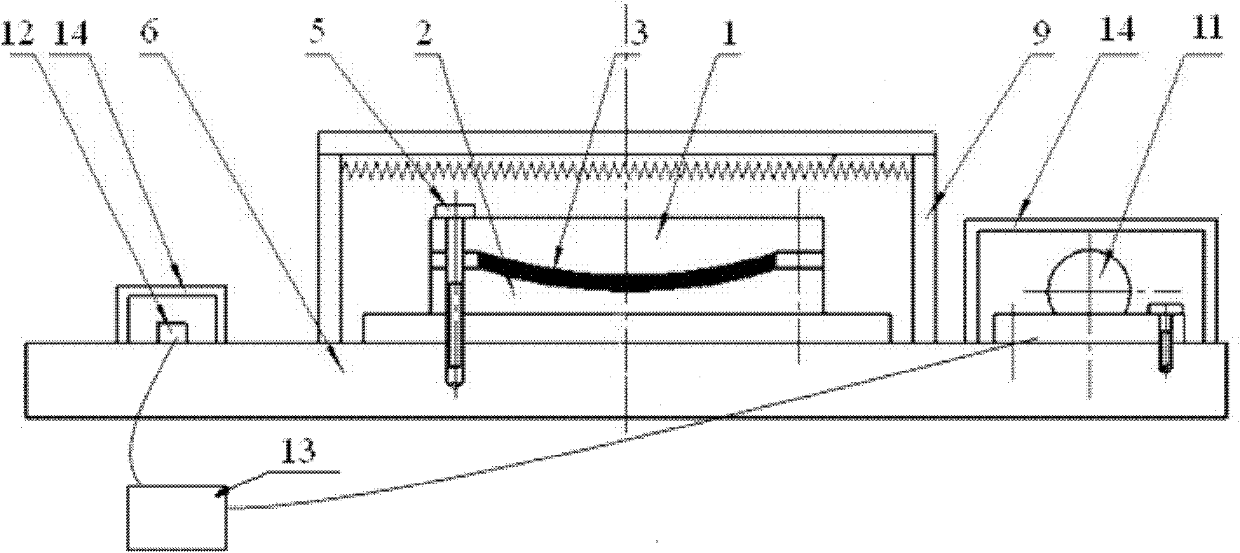 Vibrating creep forming method and device for metal member