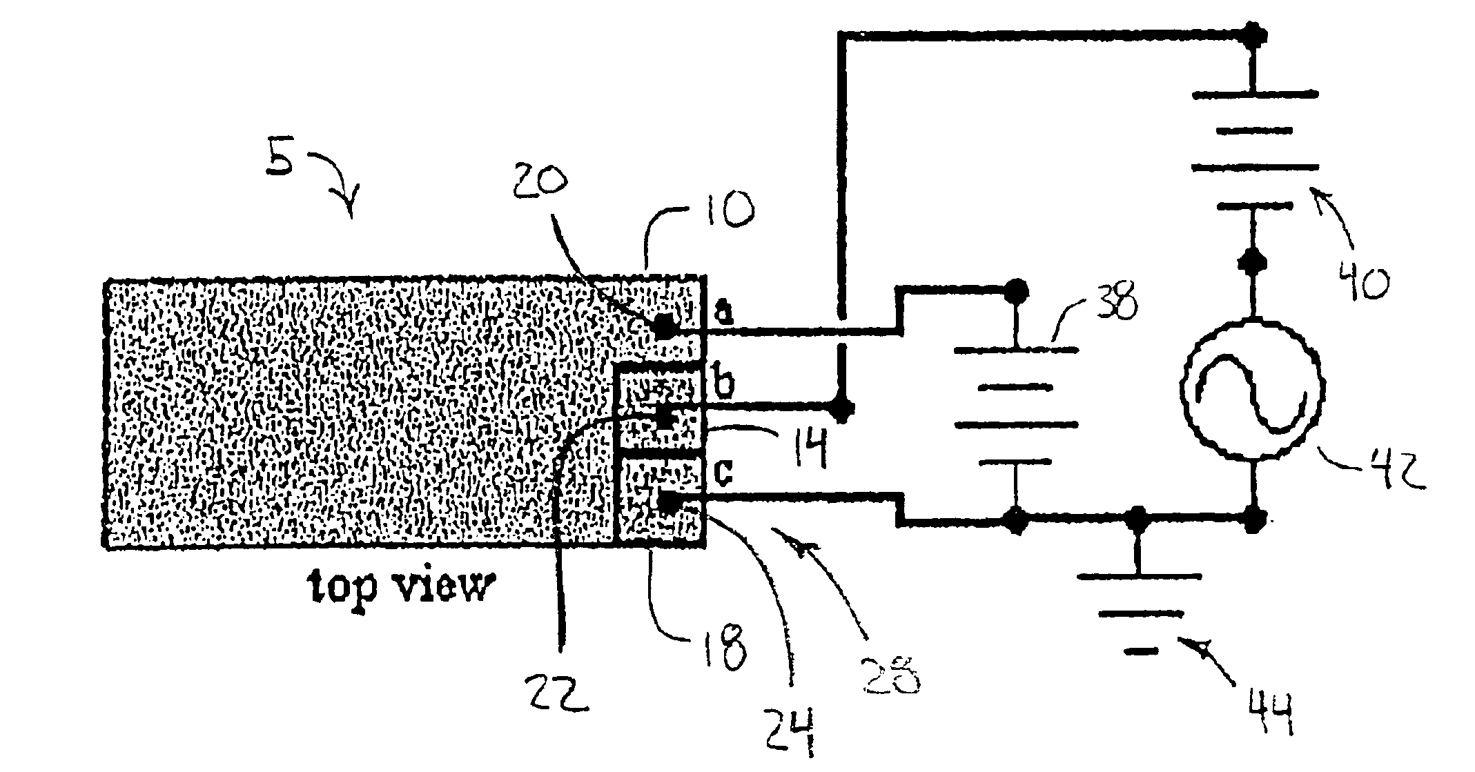 Electrical system for electrostrictive bimorph actuator