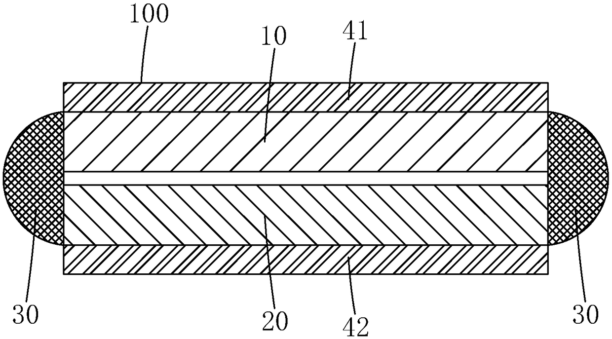 Side shading glue and borderless display device