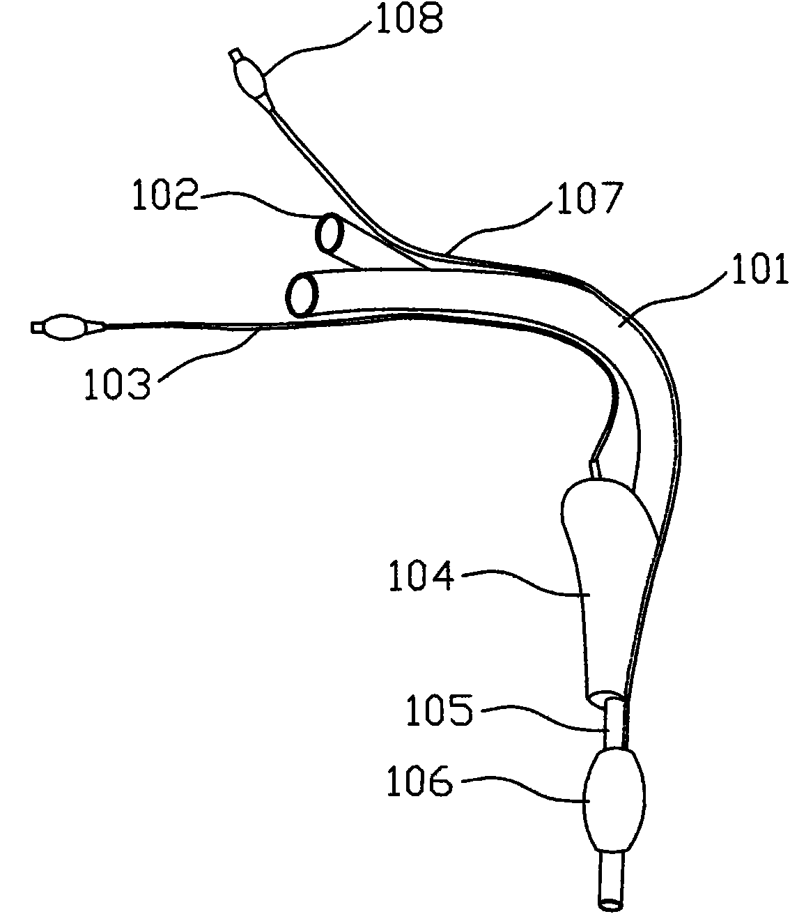 Laryngeal mask for esophageal blockage