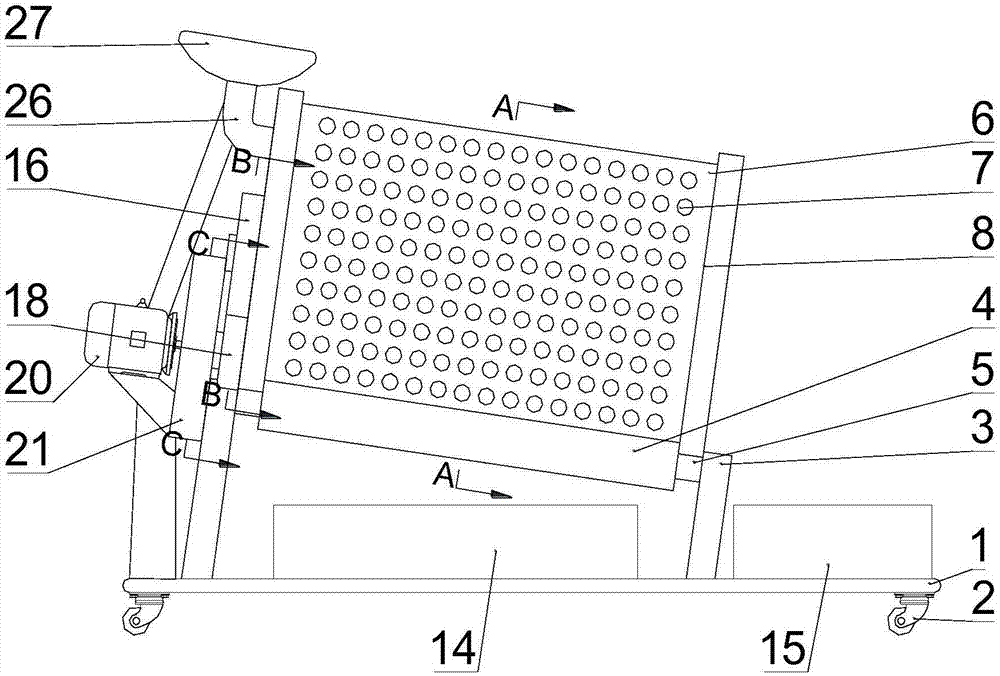 Intermittent rotating separation type drum screen for mining area of coal mine