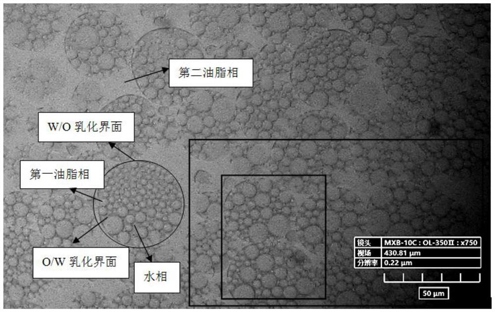 A kind of multiple emulsion composition and preparation method thereof