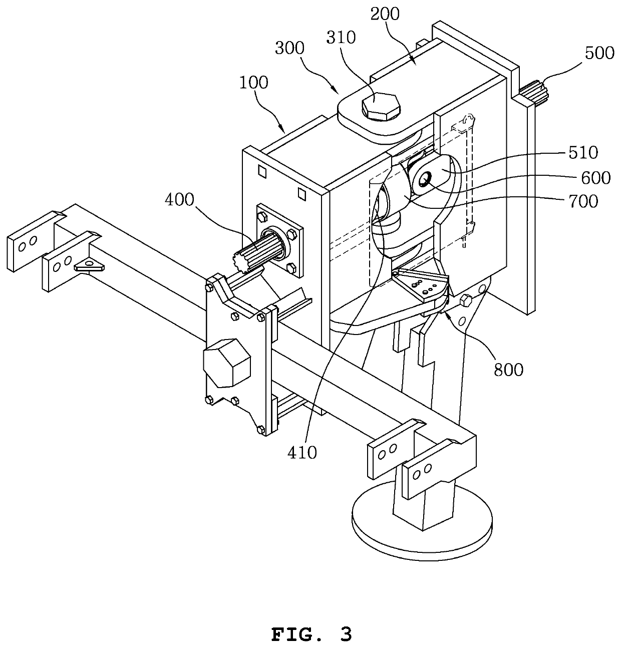 Connection device for agricultural machine