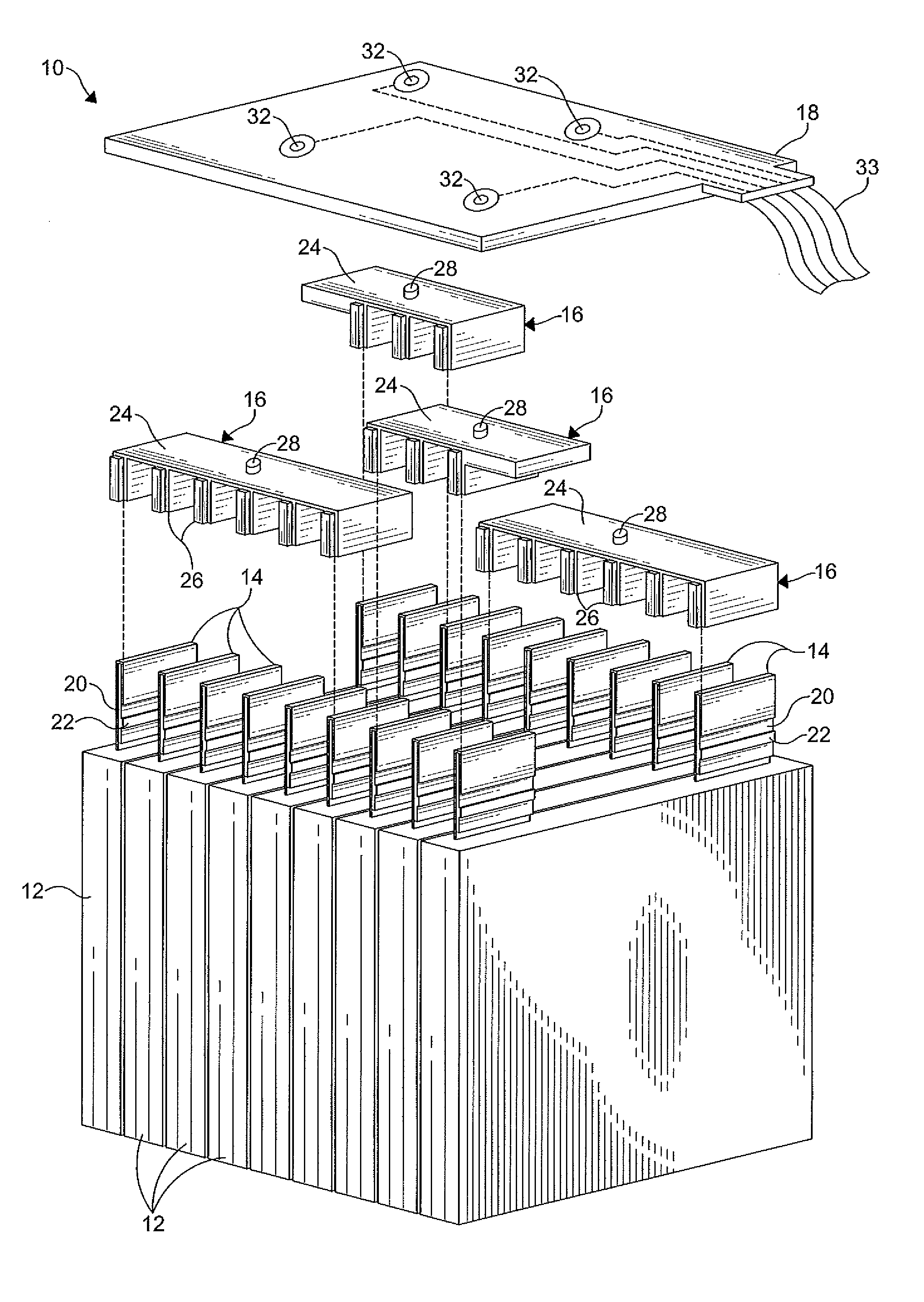 Reversible battery assembly and tooling for automated high volume production