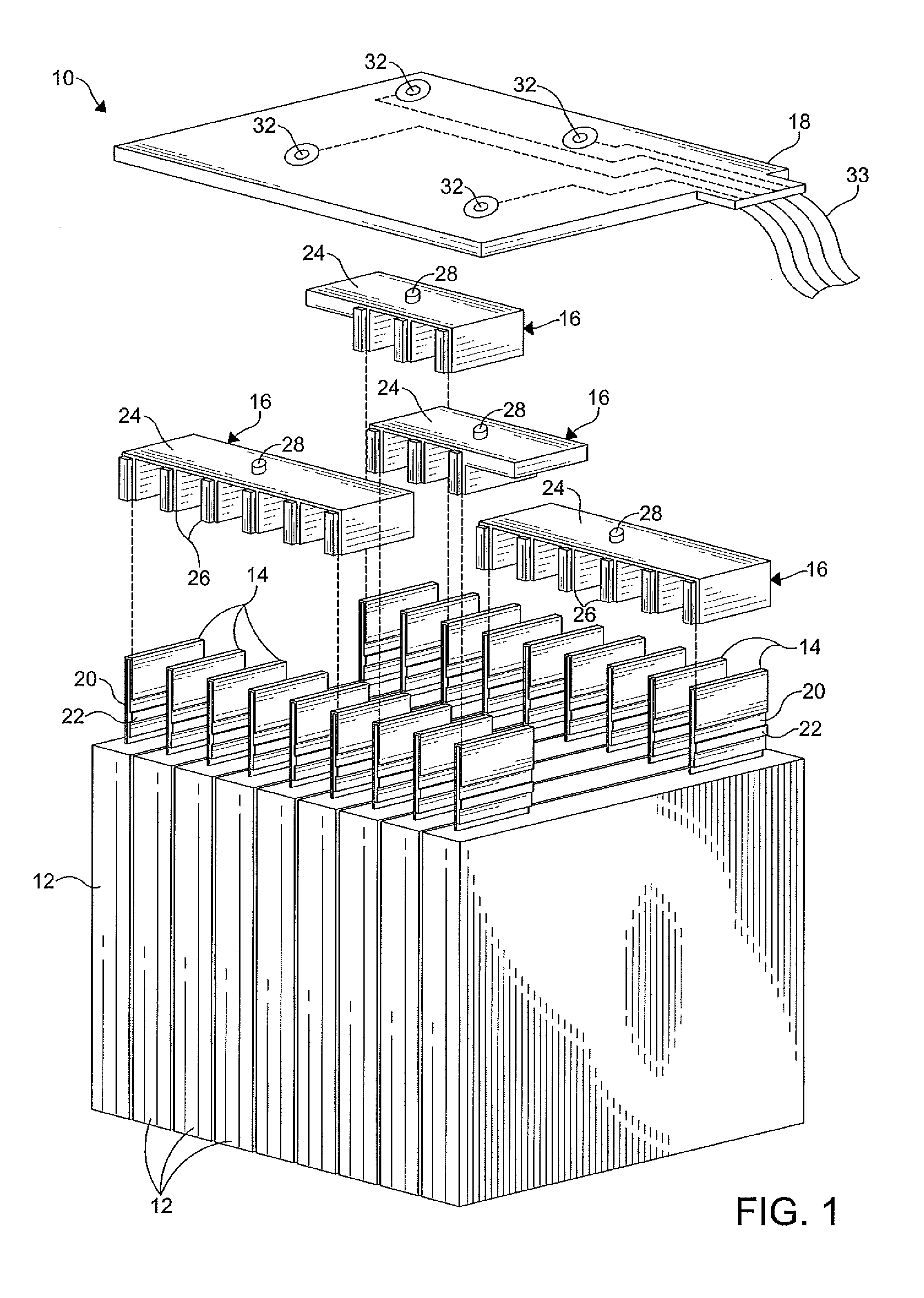 Reversible battery assembly and tooling for automated high volume production