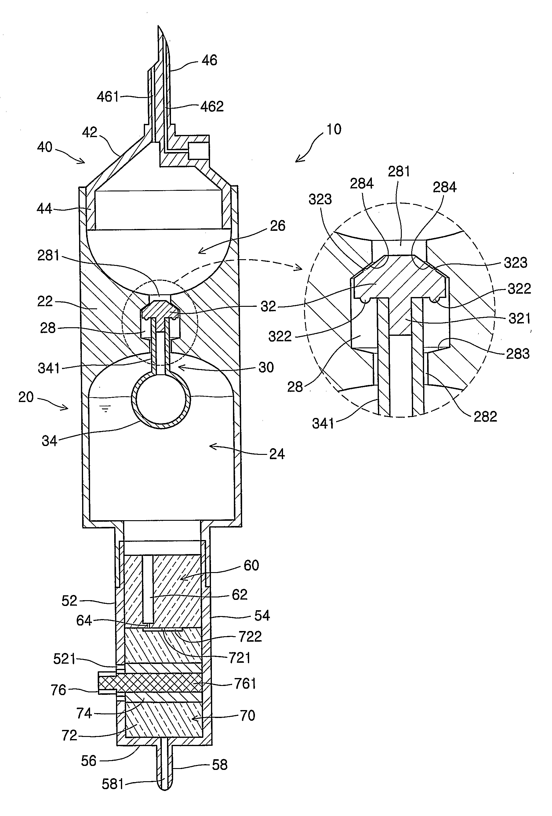 Device for regulating flow rate