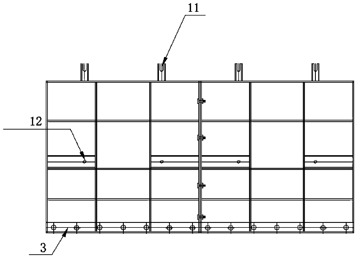 Special-shaped cast-in-place bridge hanging plate construction structure and construction method thereof