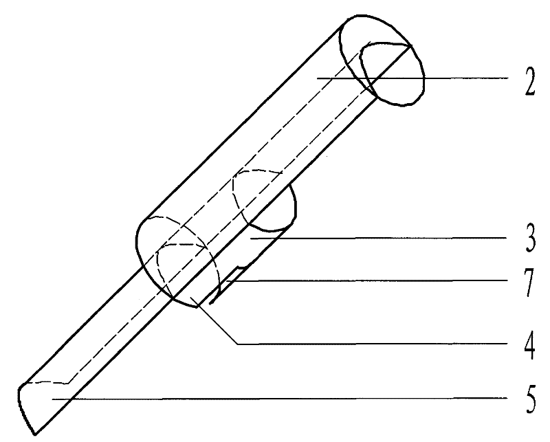 All-glass solar thermal-collecting tube water separator