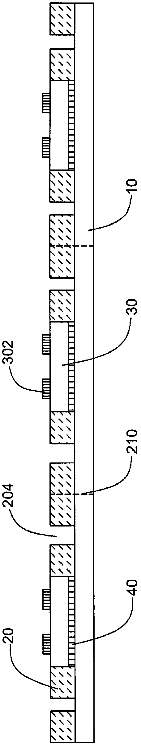 Chip stacking structure forming method