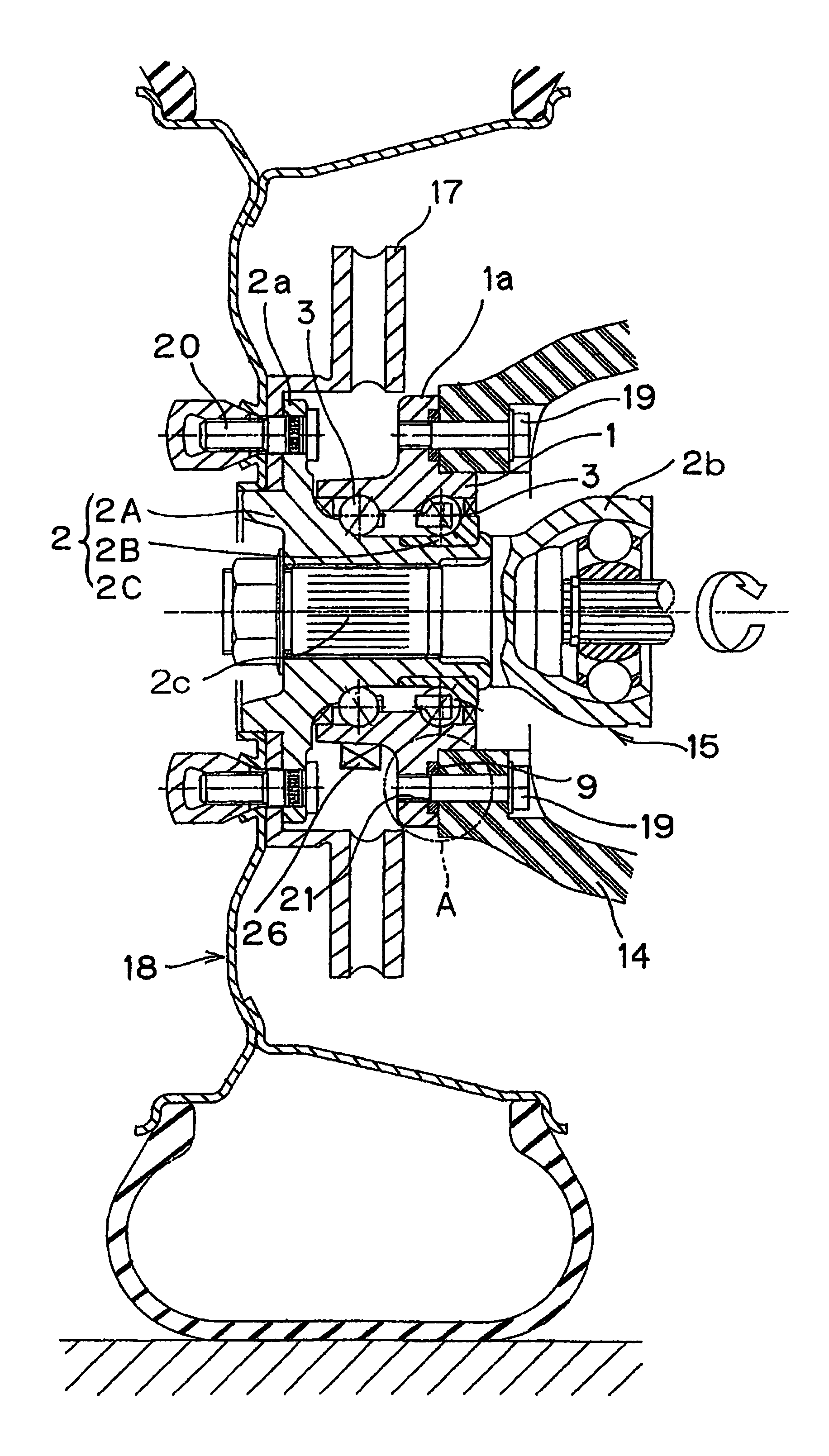 Sensor-integrated wheel support bearing assembly