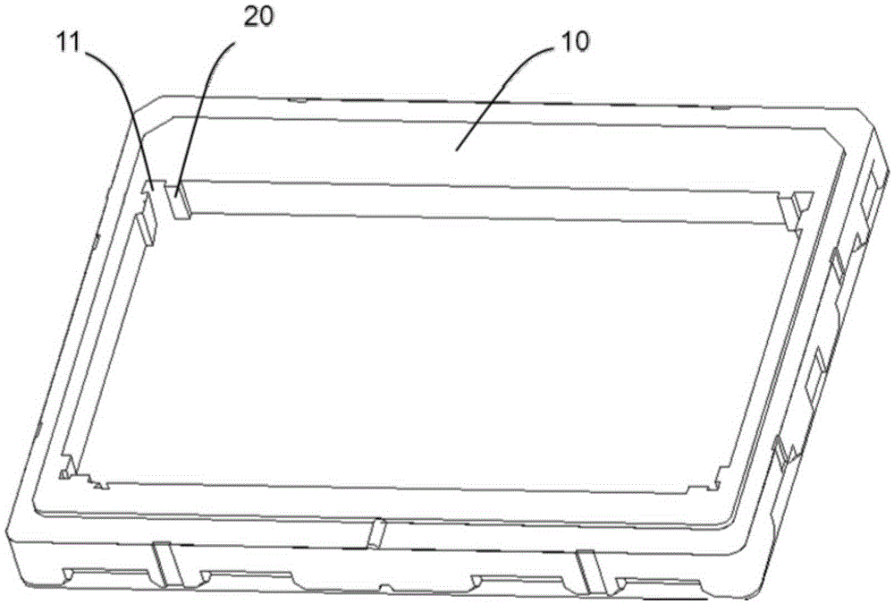 Liquid crystal panel packaging box and forming method thereof