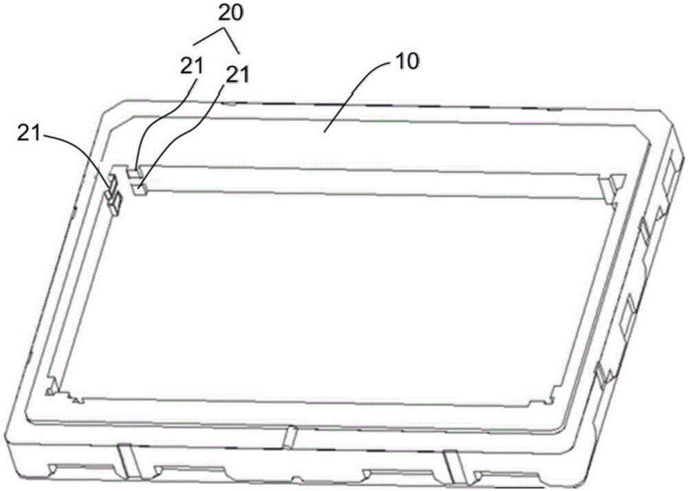 Liquid crystal panel packaging box and forming method thereof