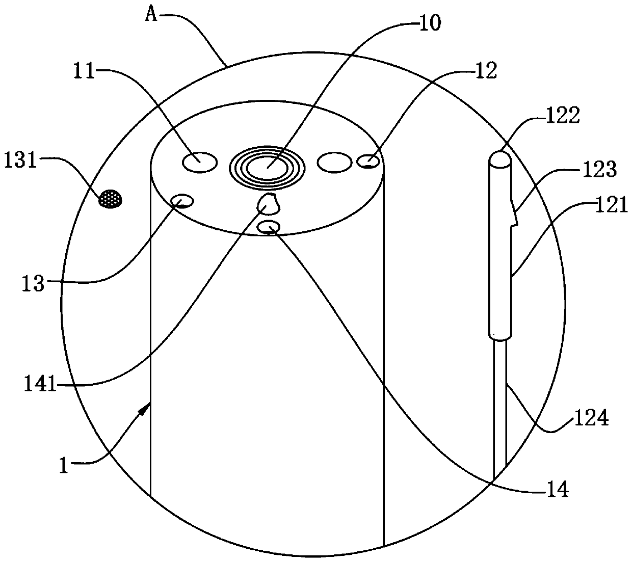 Endoscopic tumor detection carrier device