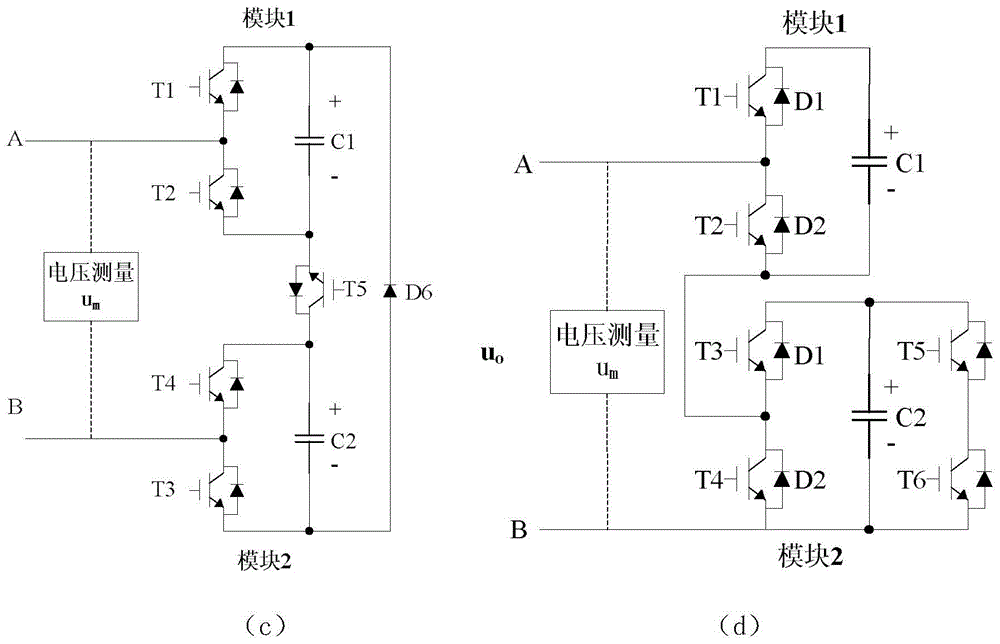 MMC module voltage measuring and fault locating method based on state monitoring