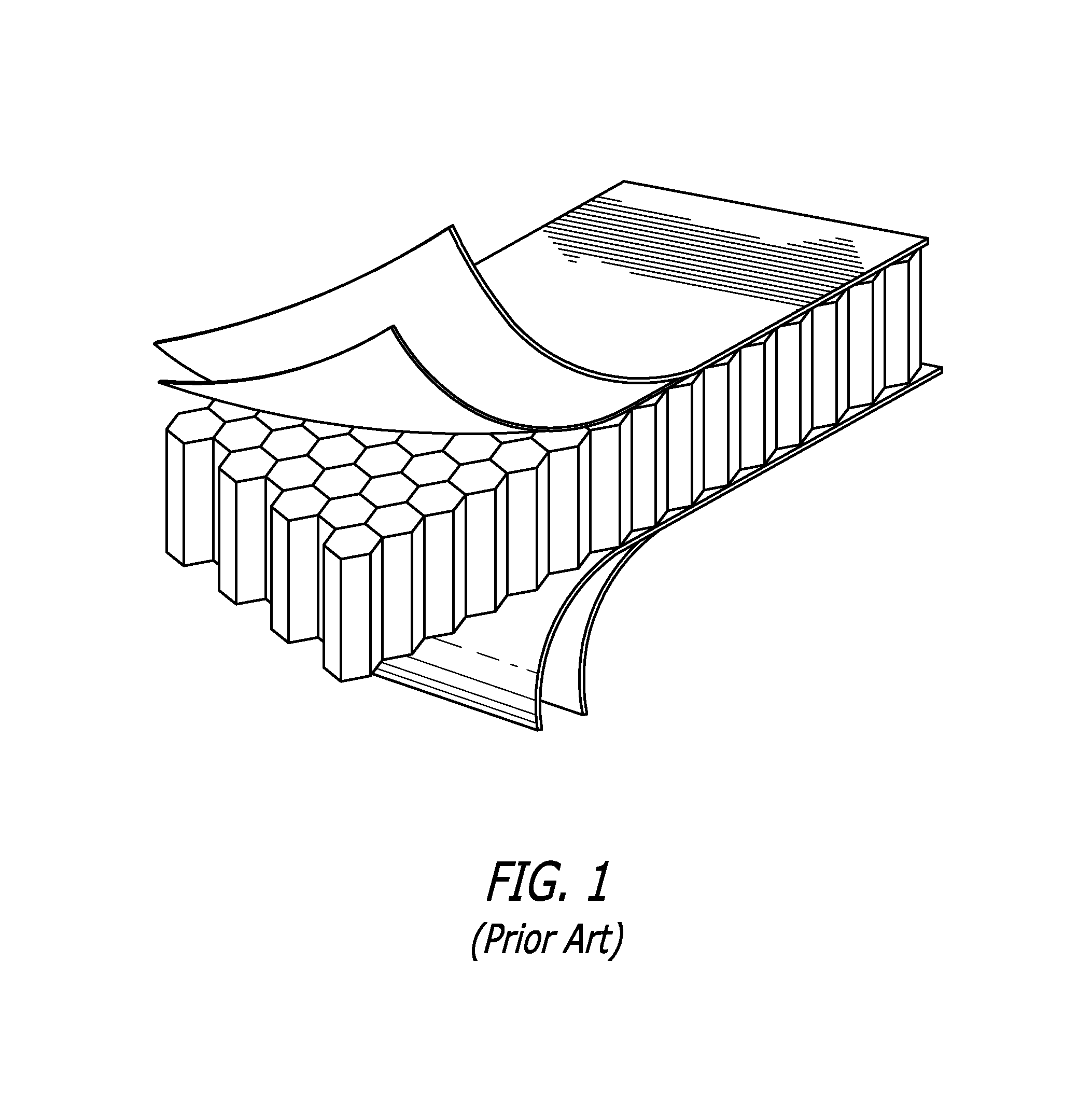 Composite sandwich panel with differential resin layers