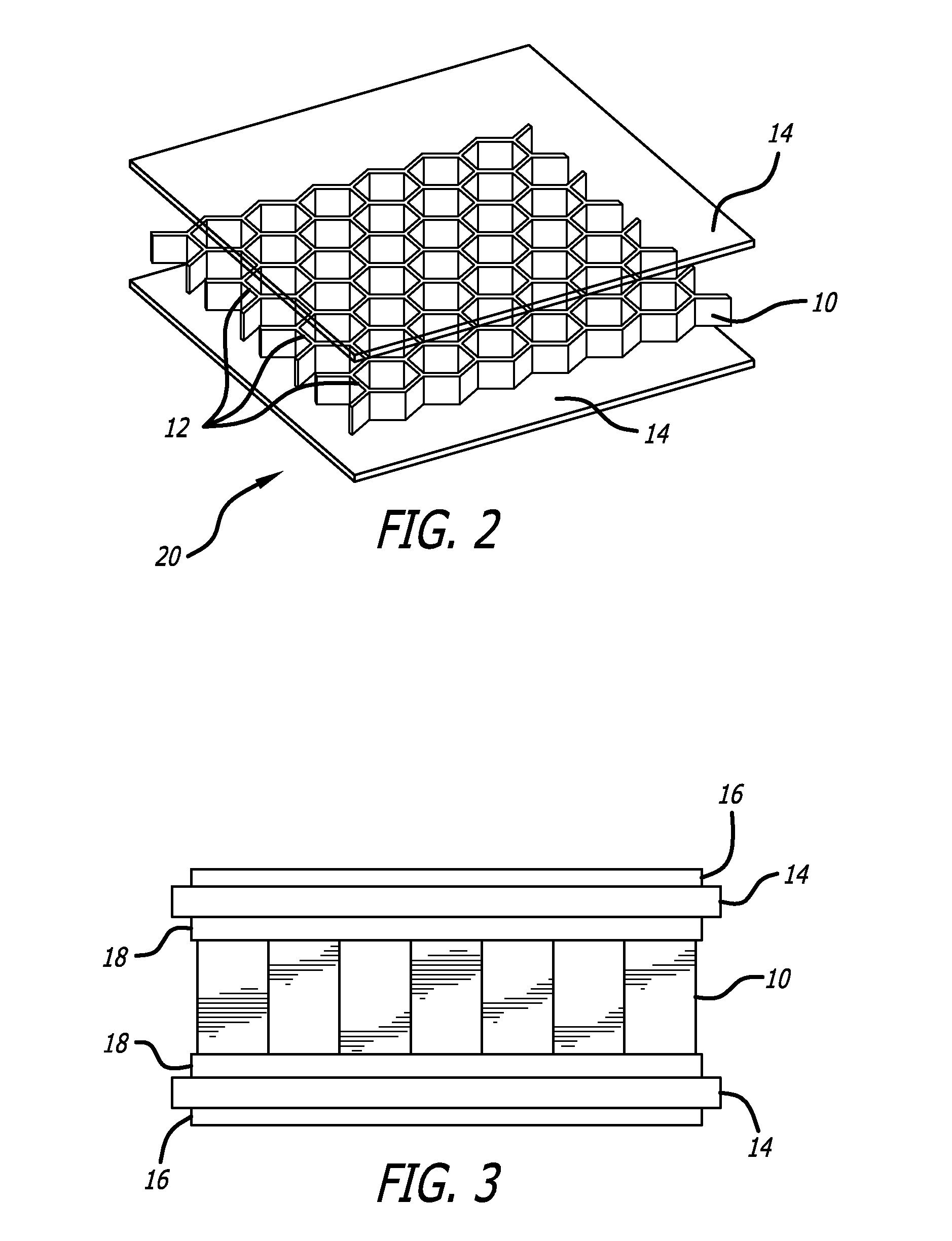 Composite sandwich panel with differential resin layers