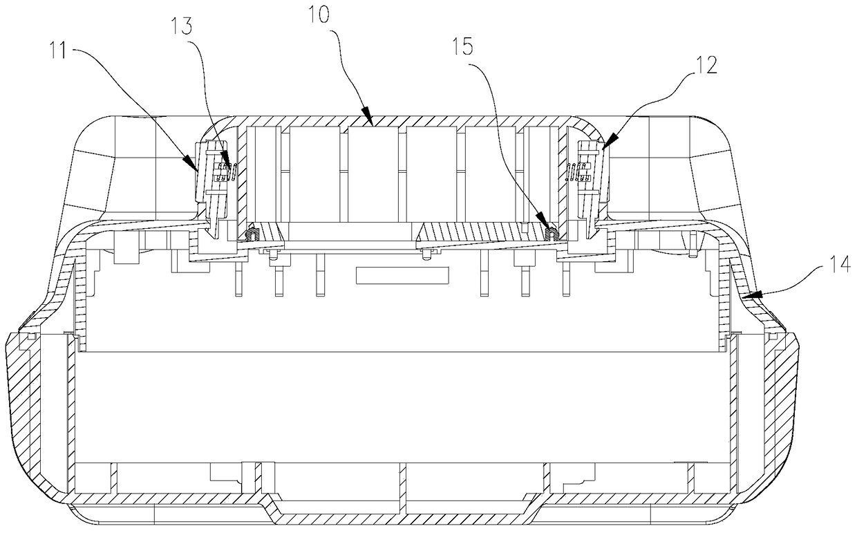 A battery cover installation structure