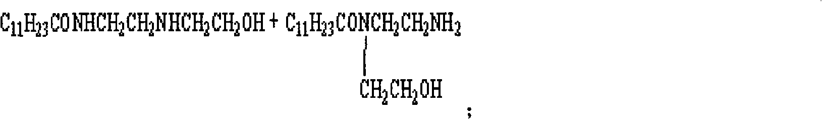 Dodecoic acid acidamide surfactant and synthetic method