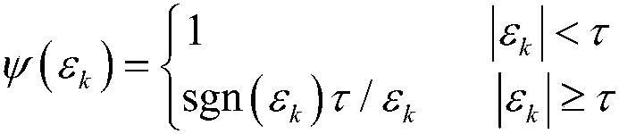 Gravity matching method based on self-adaptive robust untracked Kalman filtering