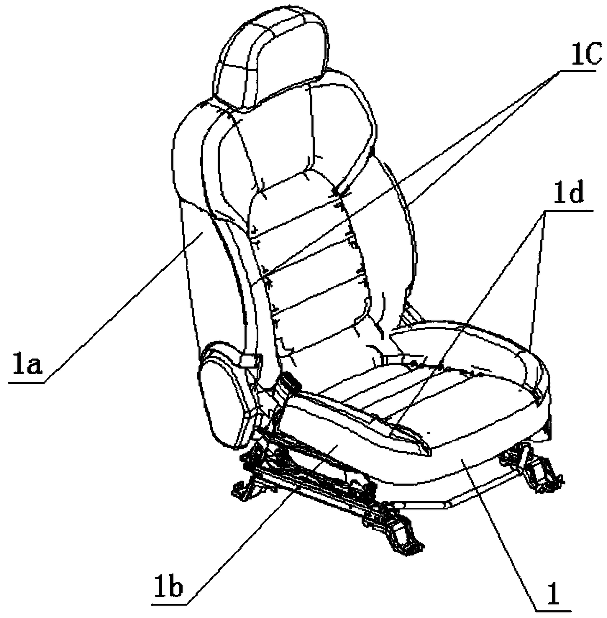 Involution type automobile safety air bag structure