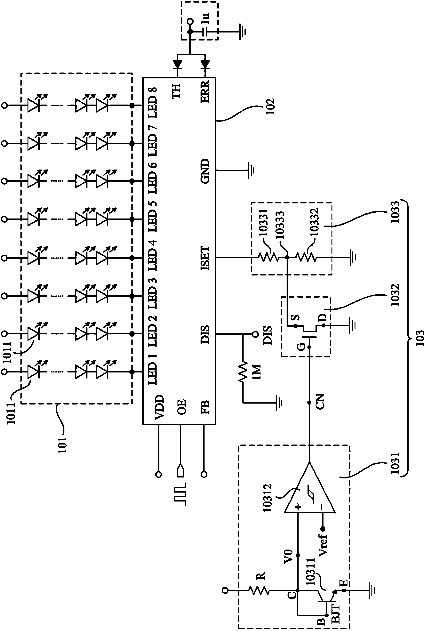 Driving current control circuit and operating method thereof