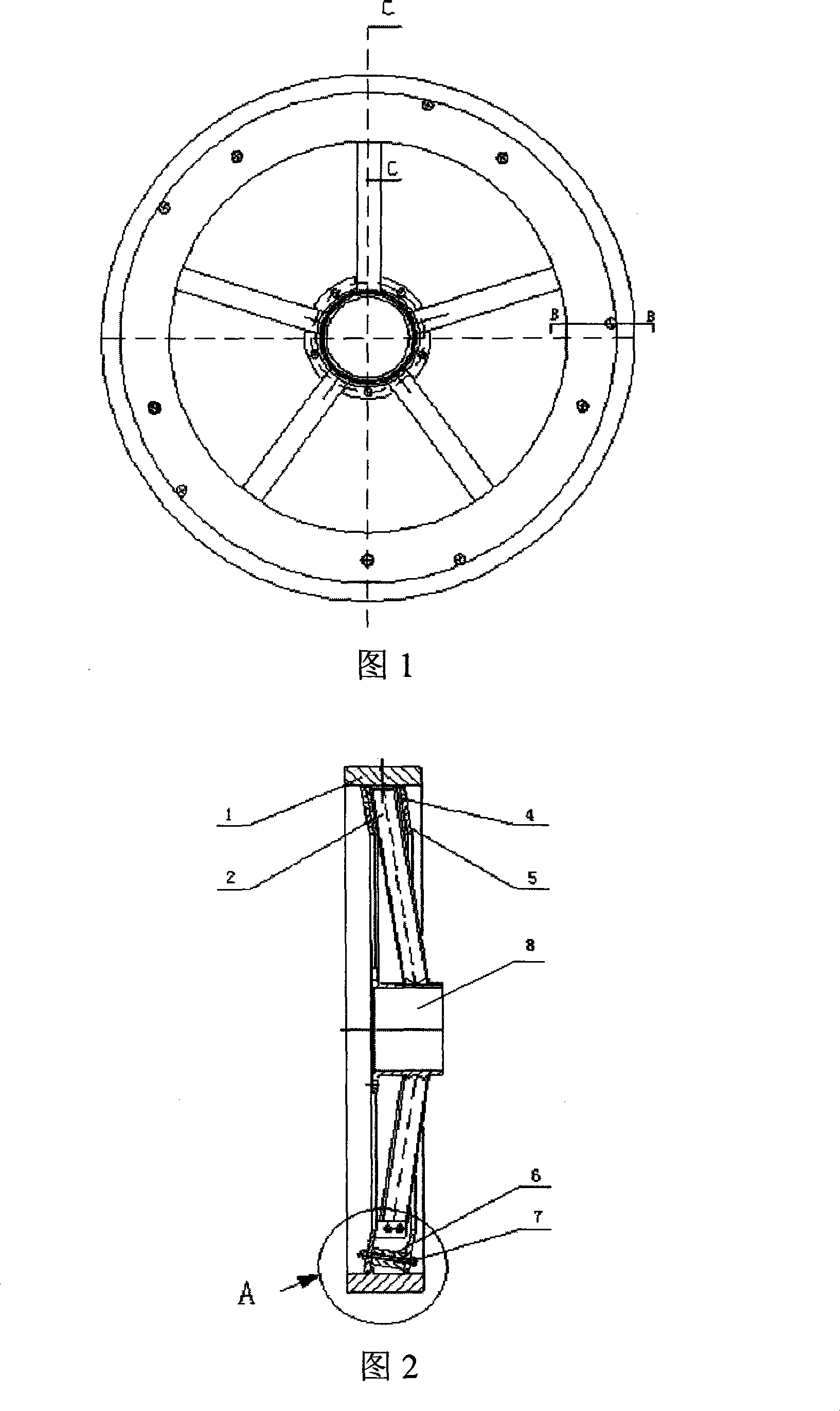 Improved flywheel design with vibration-reducing and damping device