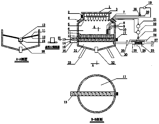 Straw type agricultural waste crushing and composting integral control device and method