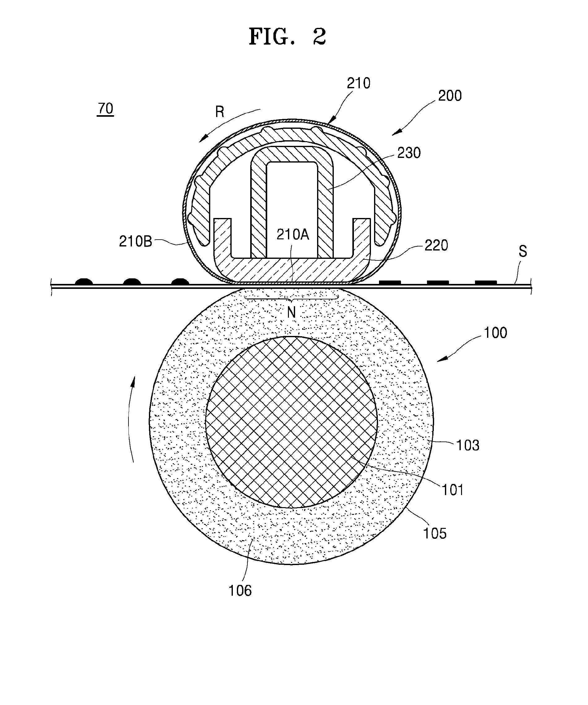 Fusing device and eletrophotographic image forming apparatus