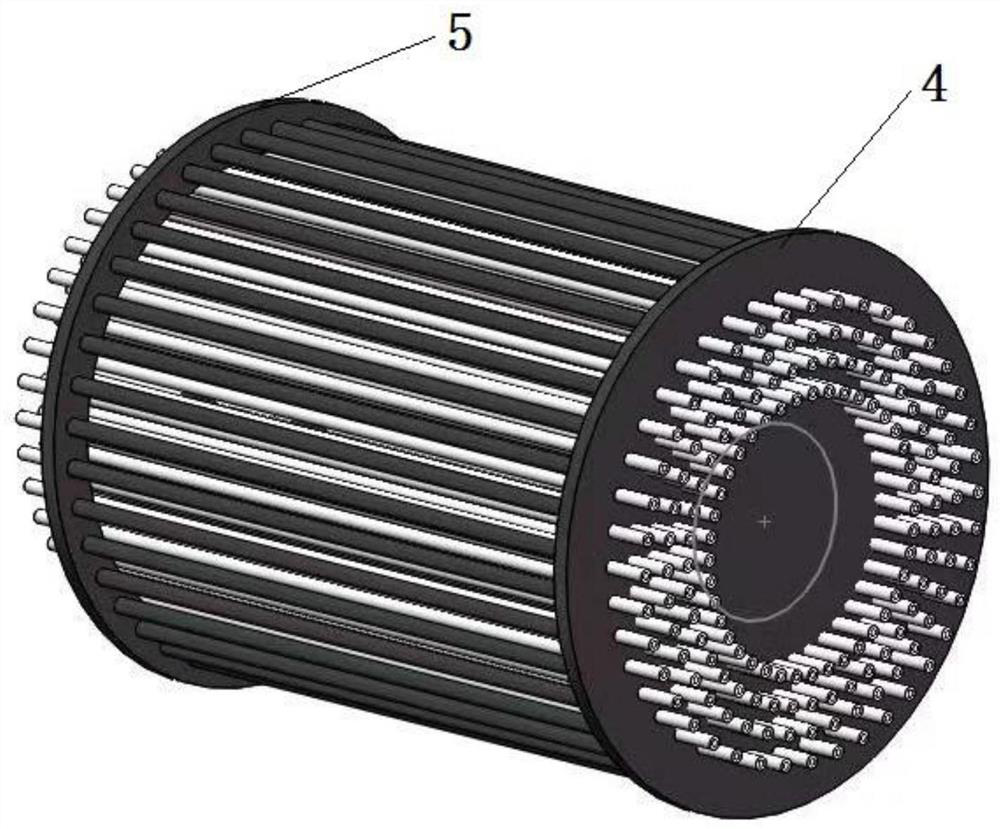 A defrosting device for dense heat exchanger