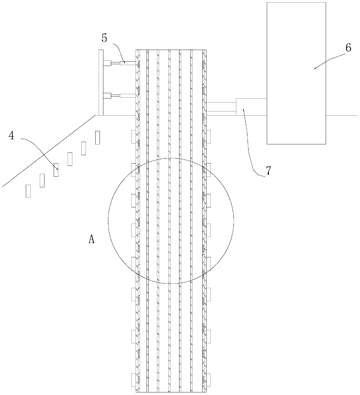 Construction method of single pile vertical anti-pull static load test device