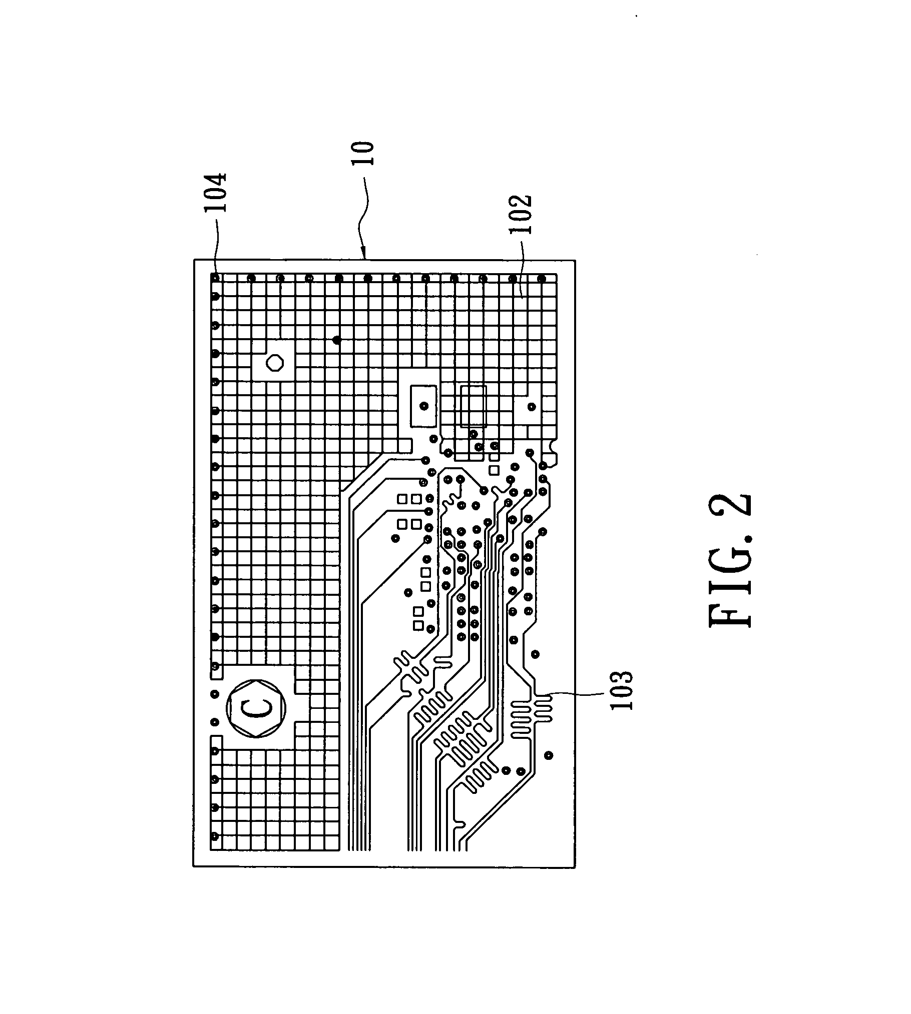 PCB layout structrue for suppressing EMI and method thereof