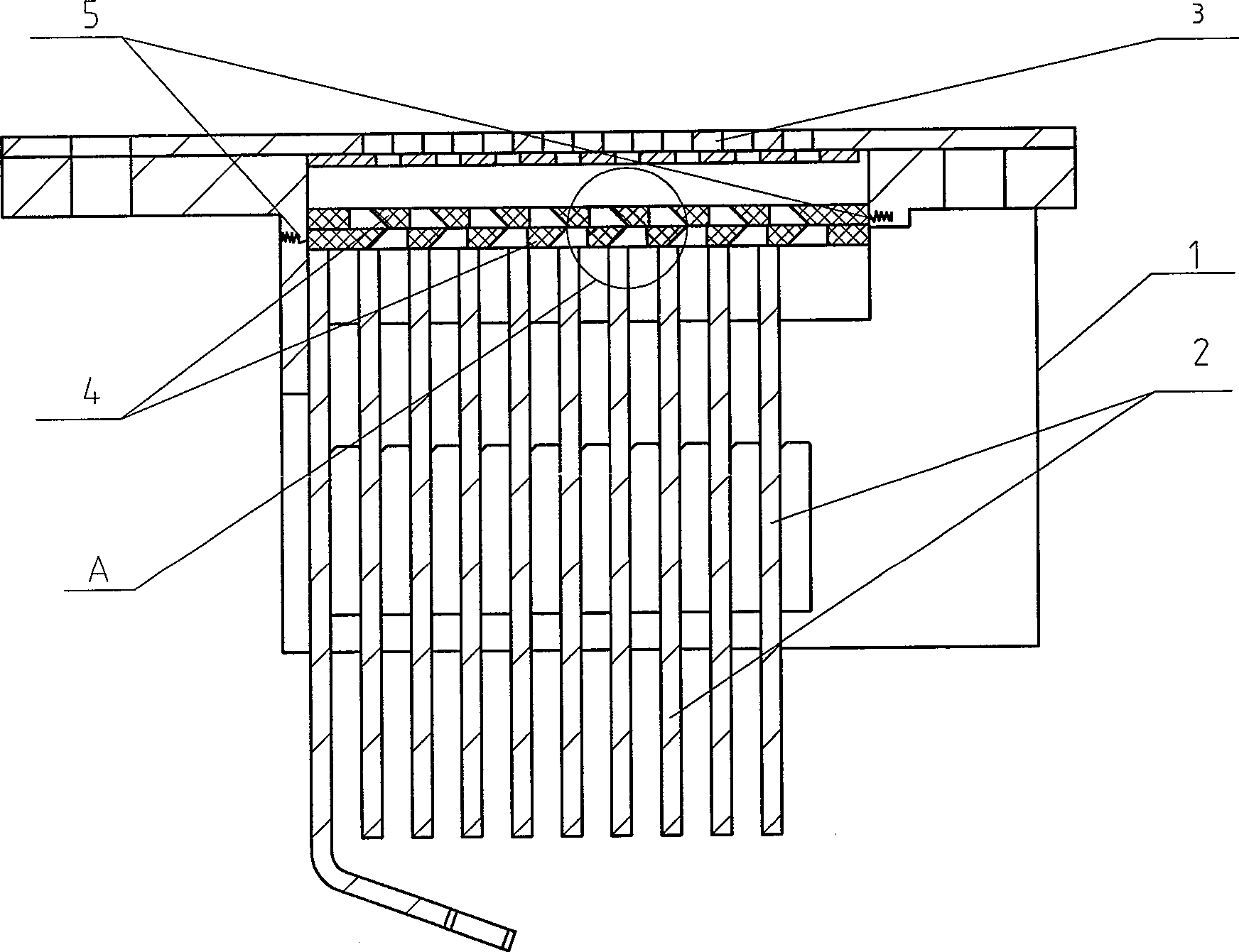 Air pressure arc-extinguishing device of the breaker