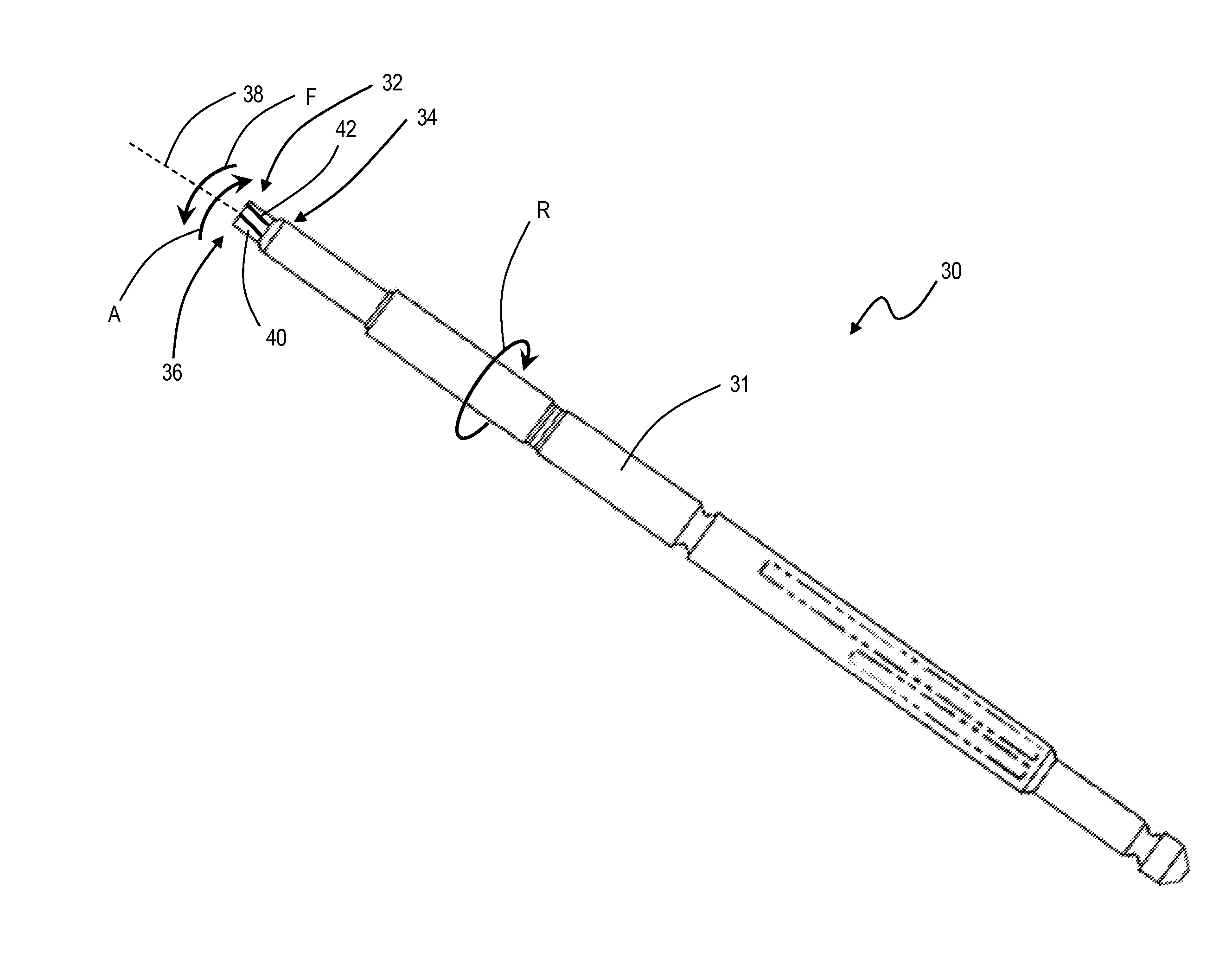 Locking screw driver with increased torsional strength