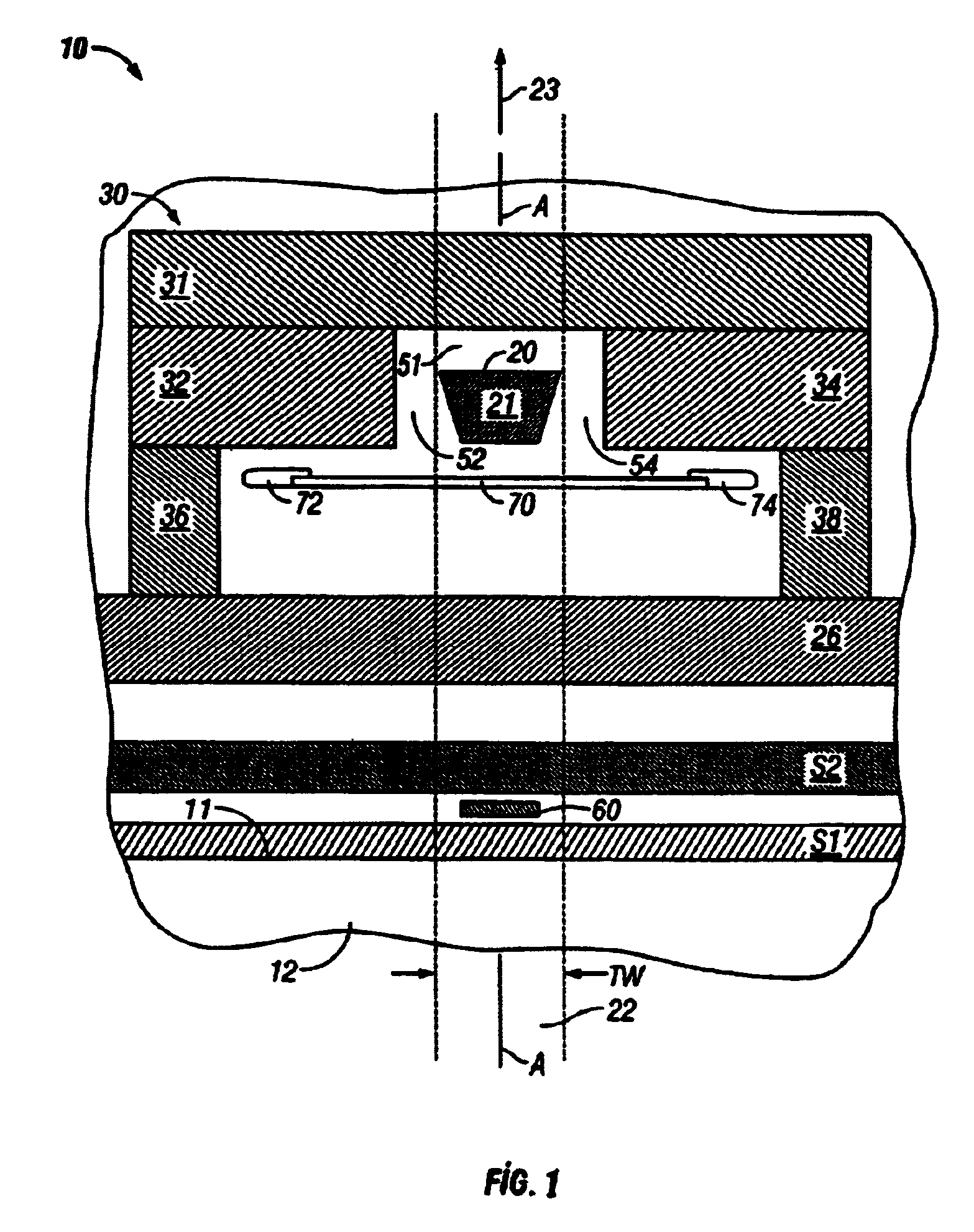 Thermally-assisted perpendicular magnetic recording system and head