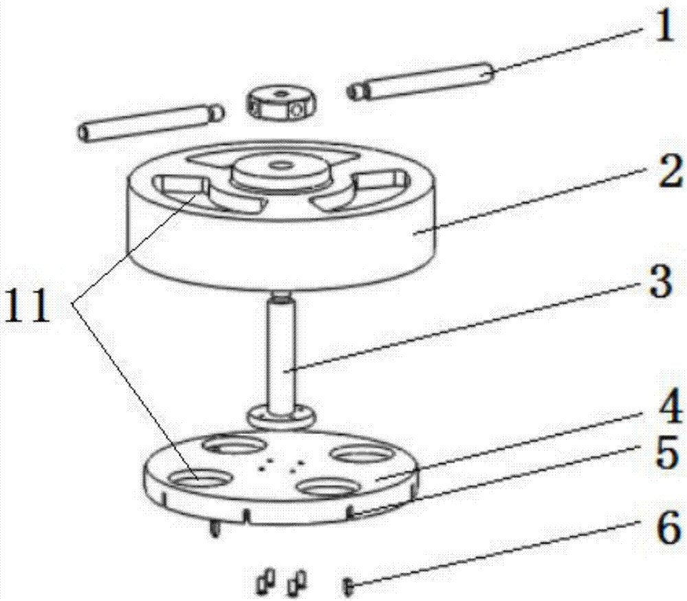 Fastening and disassembling device for lens clamping ring