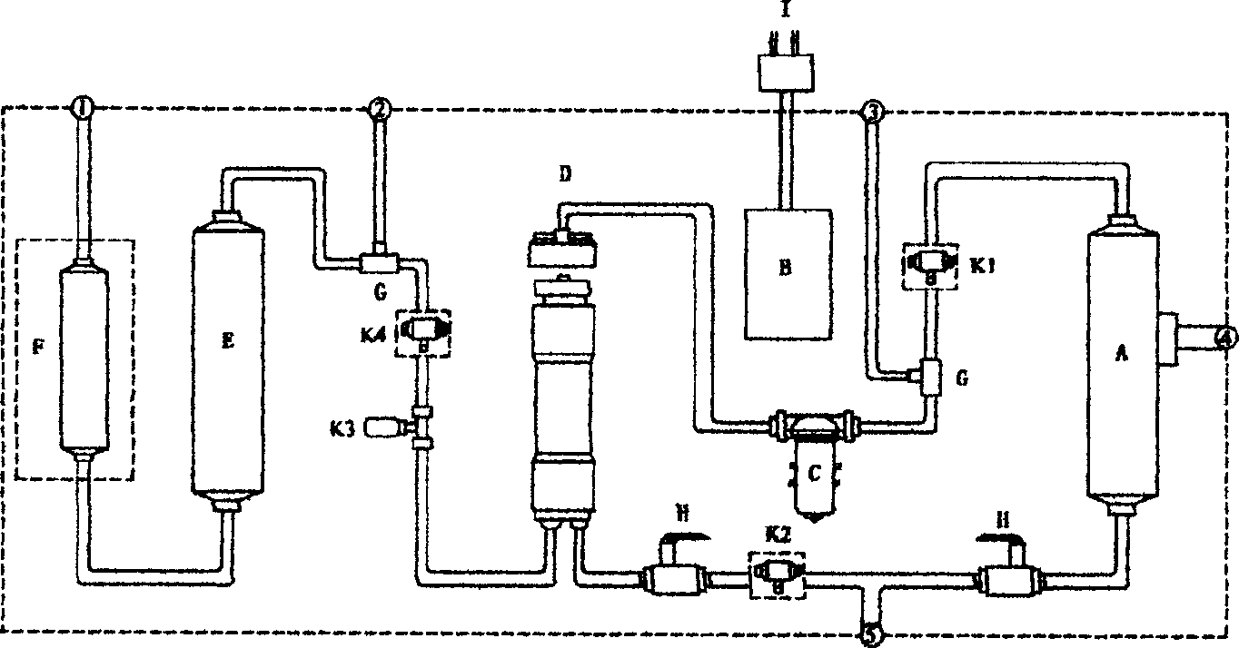 Direct drinking machine for purified water (water-saving civil pipeline type quality-classifying water supplying machine )