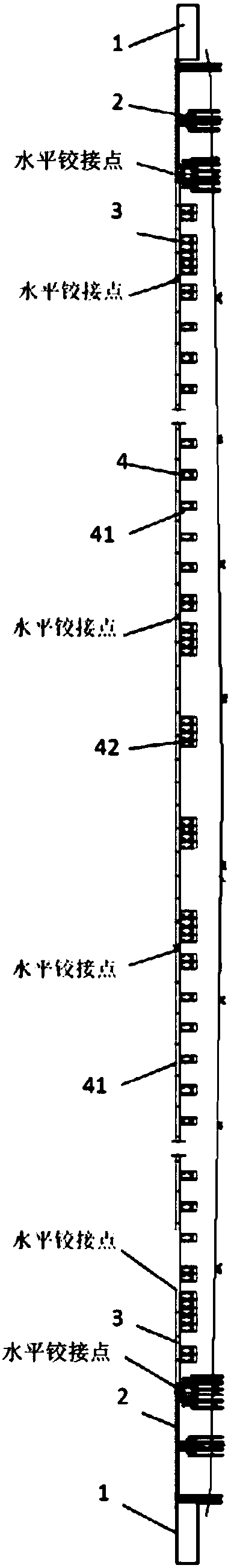 A navigable elevated railway pontoon bridge