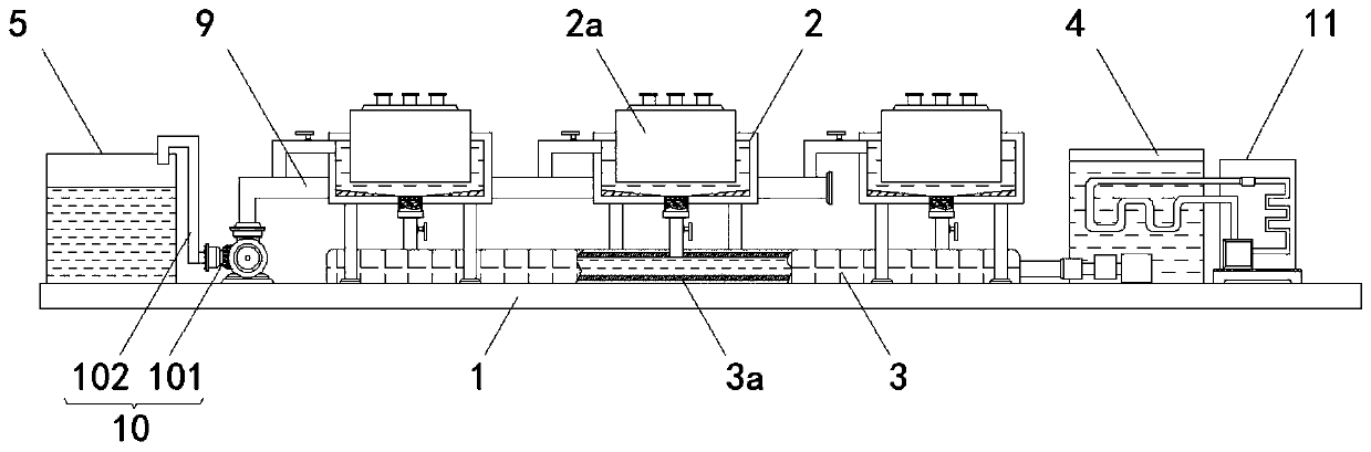 Pipe valve shell casting cooling device