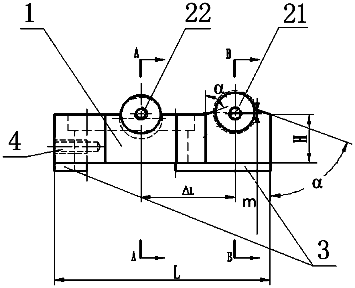 Tool for boring wall holes with specified lengths