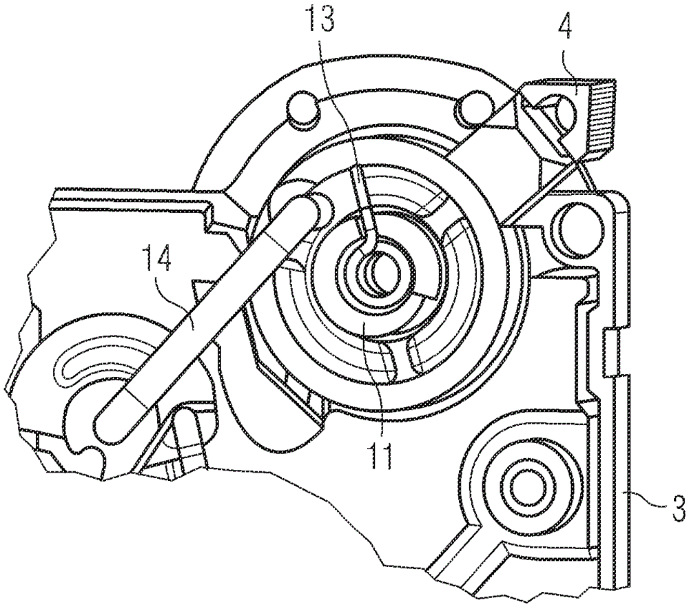 Switchgear with rocker, especially protective switch