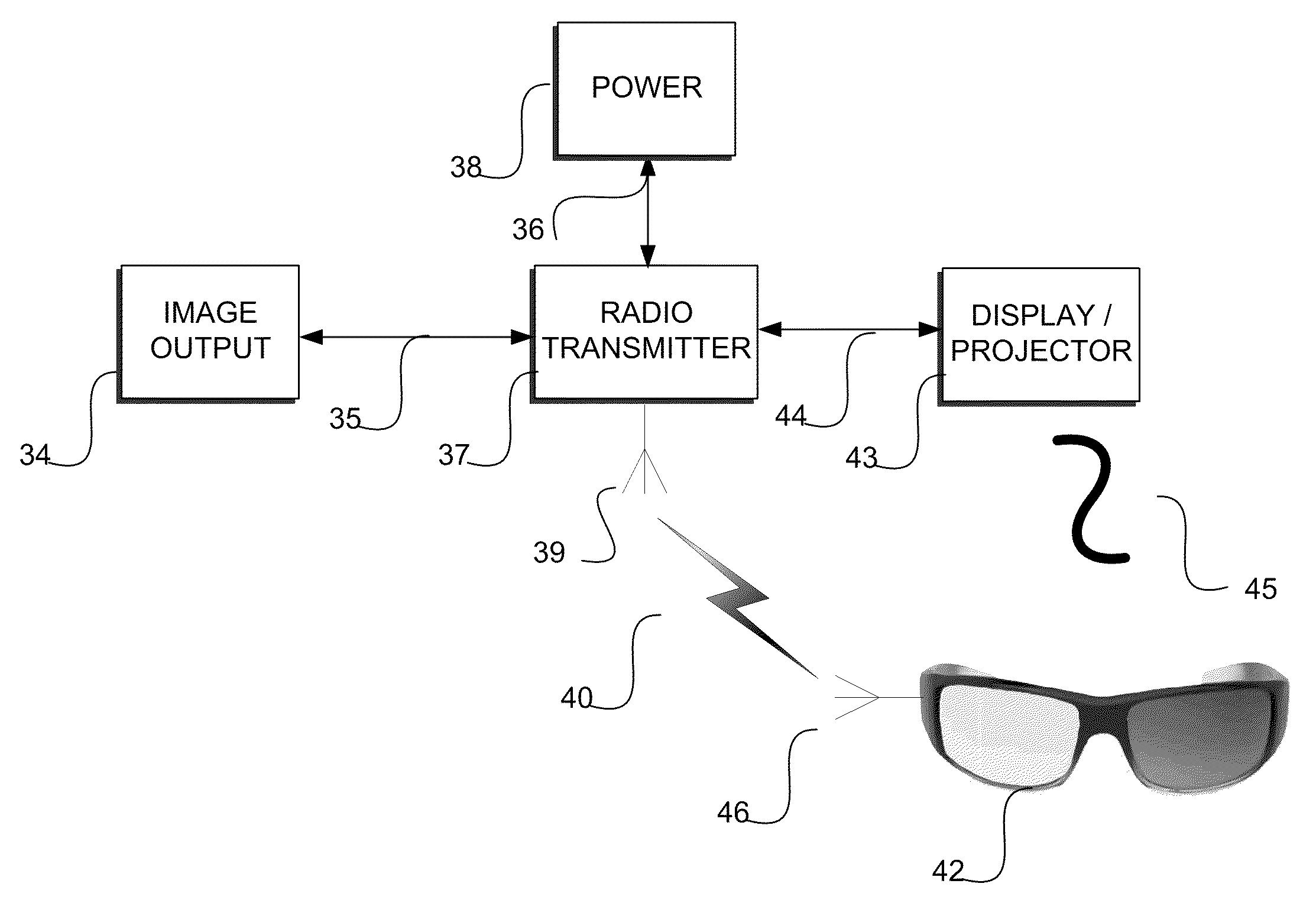 System and method of displaying three dimensional images using crystal sweep with freeze tag