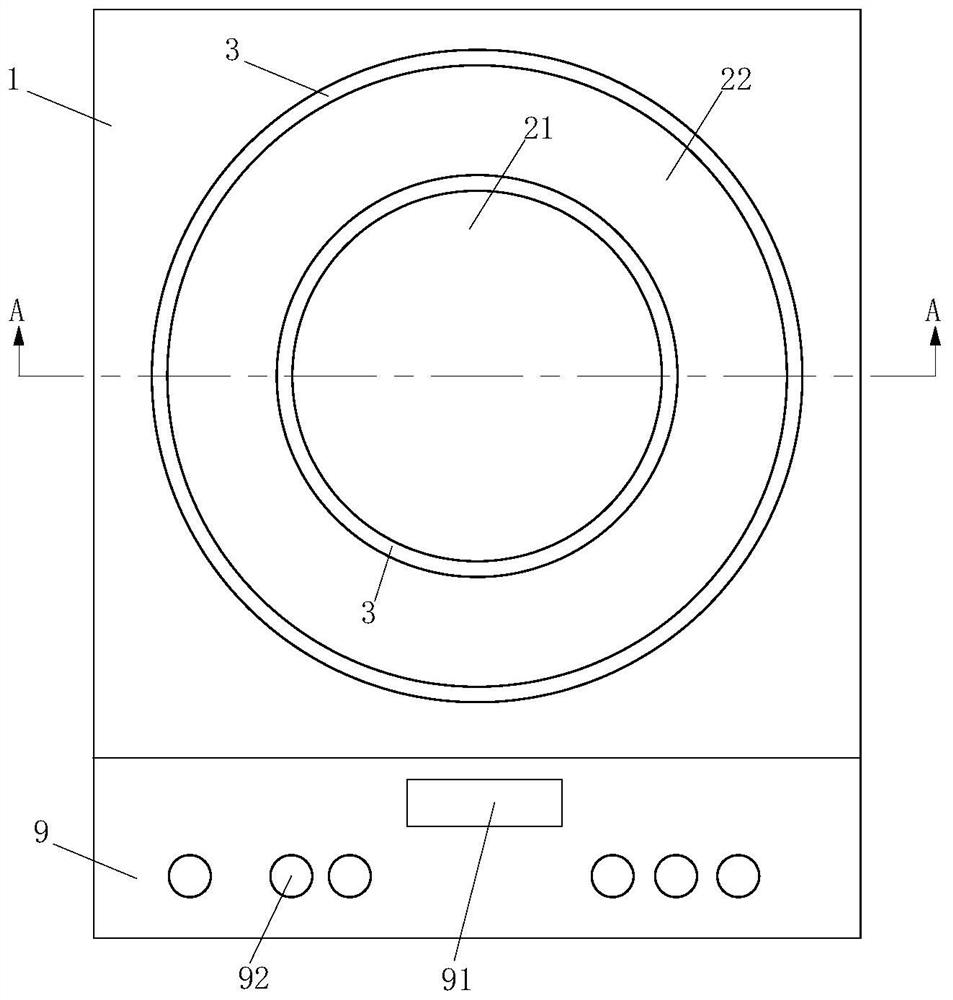 Anti-radiation induction cooker