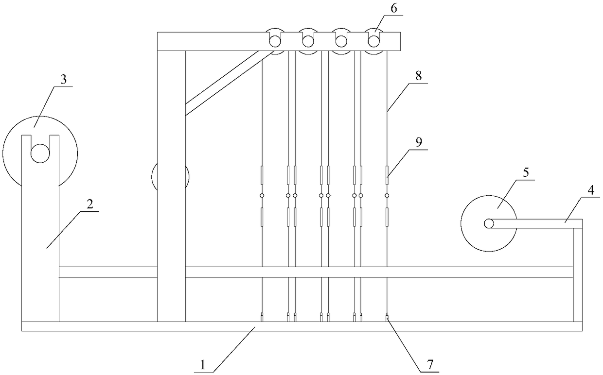 A manual weaving device