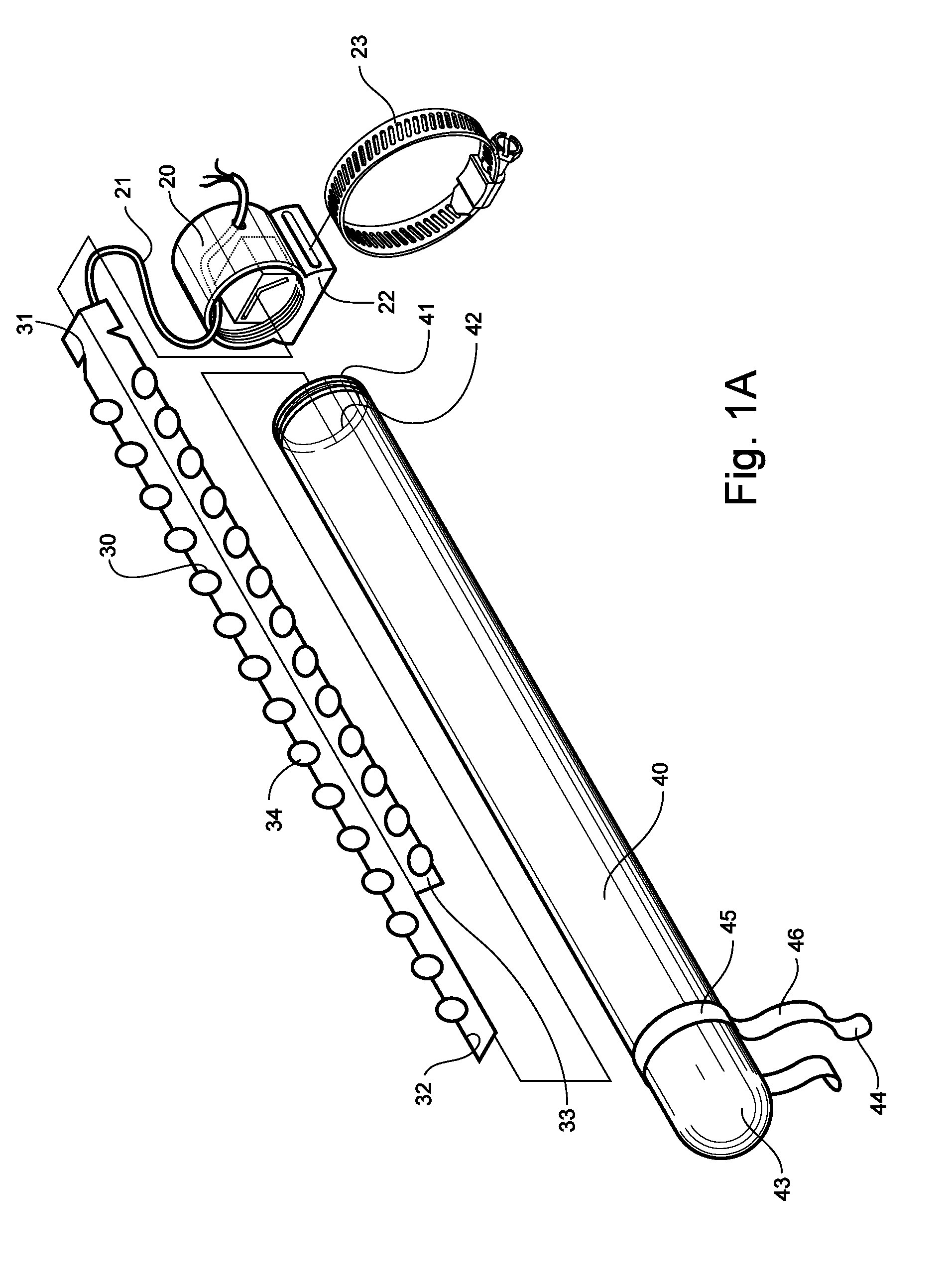 Motorcycle shock light