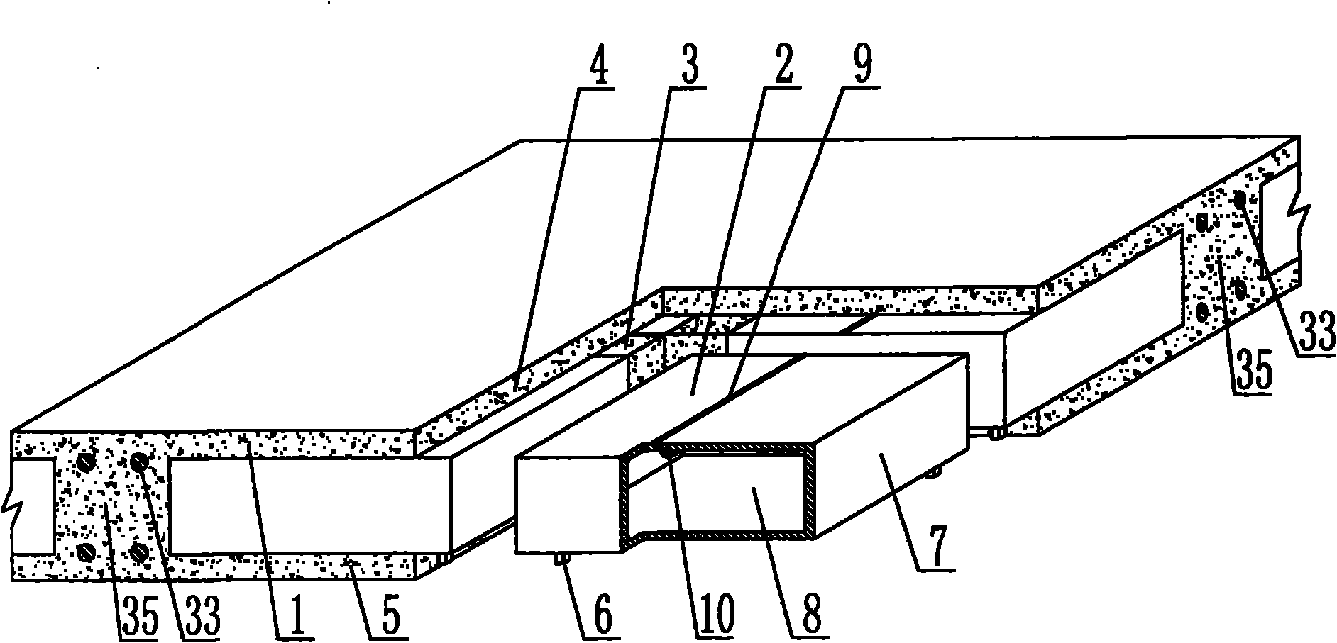 Cast-in-place concrete hollow slab